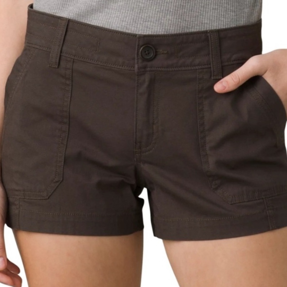 Prana Elle Brown Cargo Hiking Shorts Relaxed Fit Outdoors Size 8 / 29 $78 - Picture 9 of 10